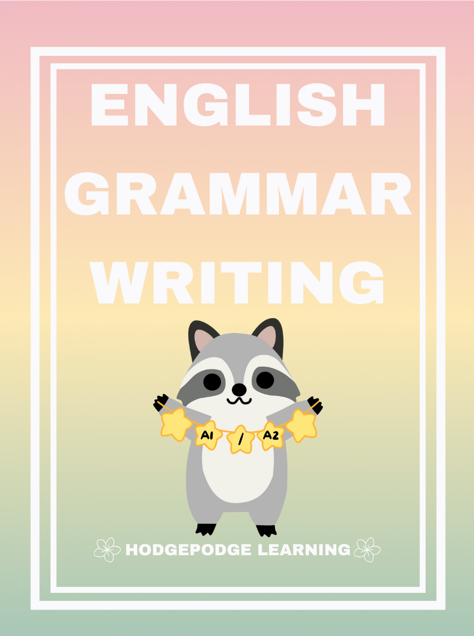 English Grammar Writing: A1/A2